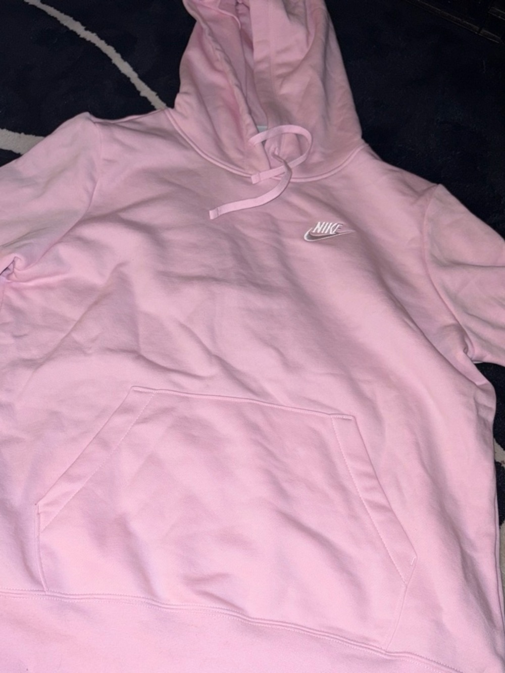 Nike Light Pink Hoodie with Drawstring